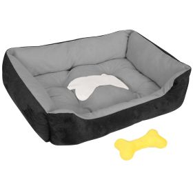 Pet Dog Bed Soft Warm Fleece Puppy Cat Bed Dog Cozy Nest Sofa Bed Cushion Mat For S/M Dog (Option: ack_XXL)