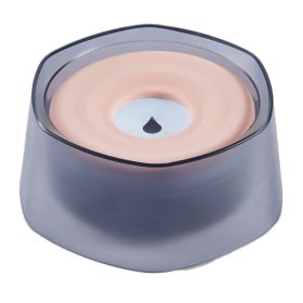 No Spill Dog Cat Water Bowl Spill Proof Slow Water Feeder 47.35oz Pet Water Dispenser Travel Dog Bowl for Dogs/Cats/Pets (Option: wlPink)