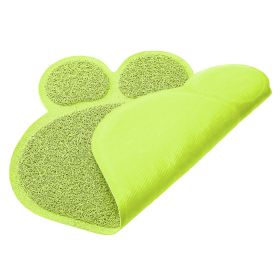 Dog Cat Bowl Mat Pet Food Water Feeding Mat Non-slip Pet Dish Tray Mat Paw Clean Placemat (Option: aw_Neon)