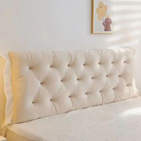 Headboard Pillow  Length 1.5m, 3 colors (Color: beige)