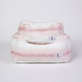 Cashmere Dog Bed (Color: Pink Angora, size: LG)