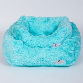 Cuddle Dog Bed (Color: Aquamarina, size: LG)