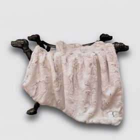 Cuddle Dog Blankets (Color: Latte, size: Throw)